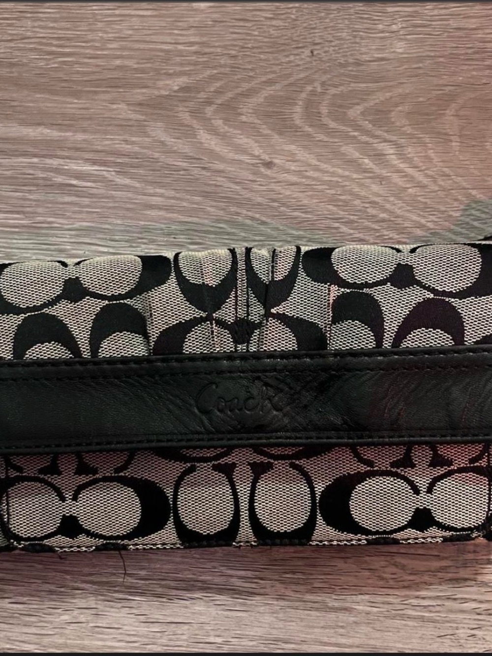 Coach Black and Grey Wallet